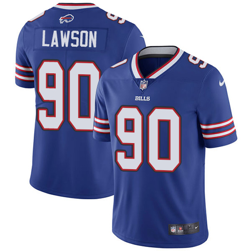 2019 men Buffalo Bills 90 Lawson blueNike Vapor Untouchable Limited NFL Jersey